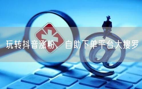 玩转抖音涨粉，自助下单平台大搜罗