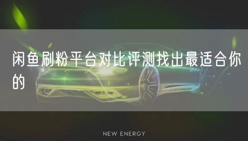 闲鱼刷粉平台对比评测找出最适合你的