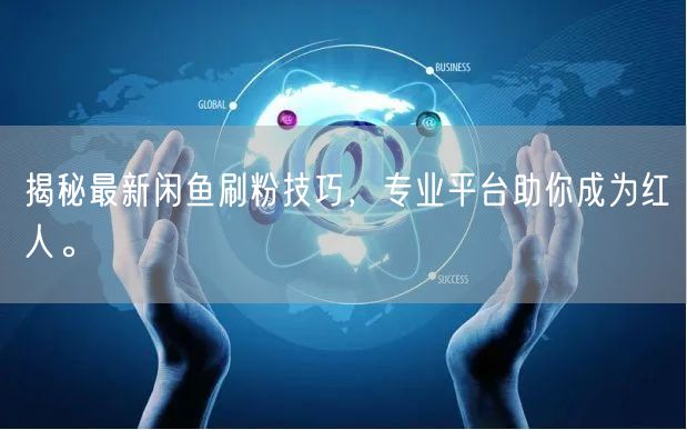 揭秘最新闲鱼刷粉技巧，专业平台助你成为红人。