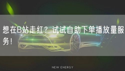 想在B站走红？试试自助下单播放量服务！