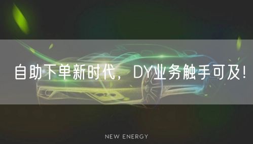自助下单新时代，DY业务触手可及！