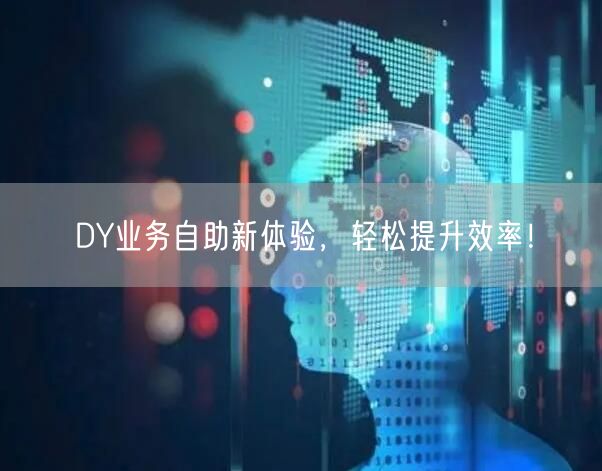 DY业务自助新体验，轻松提升效率！