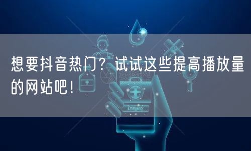 想要抖音热门？试试这些提高播放量的网站吧！