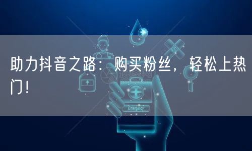 助力抖音之路：购买粉丝，轻松上热门！