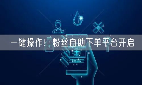 一键操作！粉丝自助下单平台开启