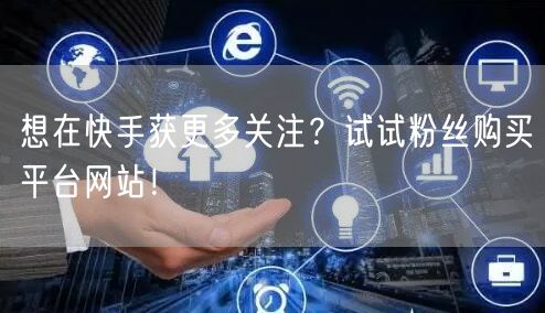 想在快手获更多关注？试试粉丝购买平台网站！