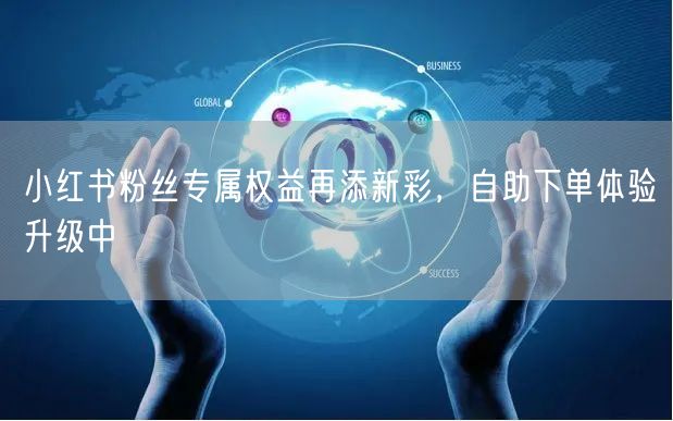 小红书粉丝专属权益再添新彩，自助下单体验升级中