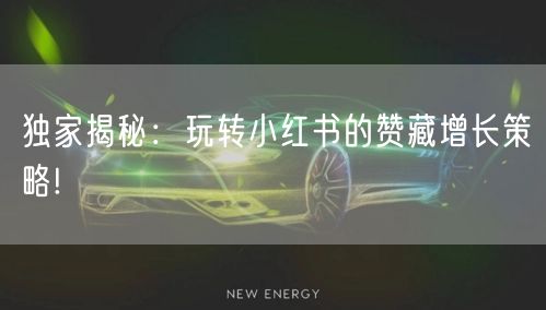 独家揭秘：玩转小红书的赞藏增长策略!