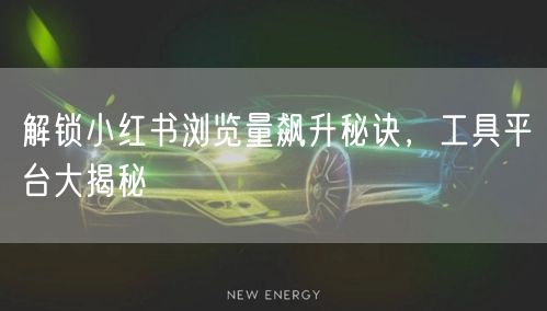 解锁小红书浏览量飙升秘诀，工具平台大揭秘