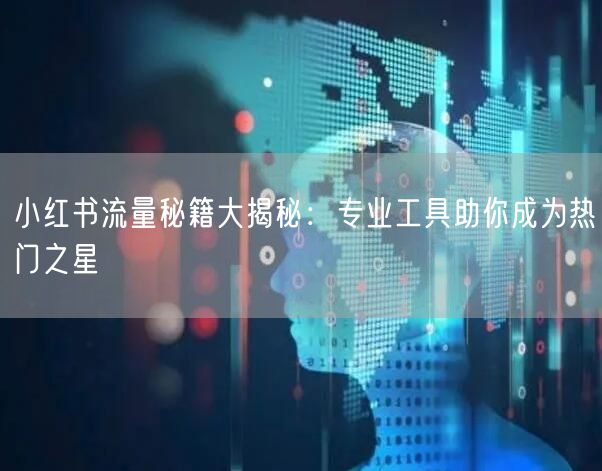 小红书流量秘籍大揭秘：专业工具助你成为热门之星