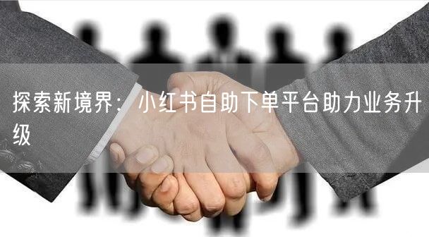 探索新境界：小红书自助下单平台助力业务升级