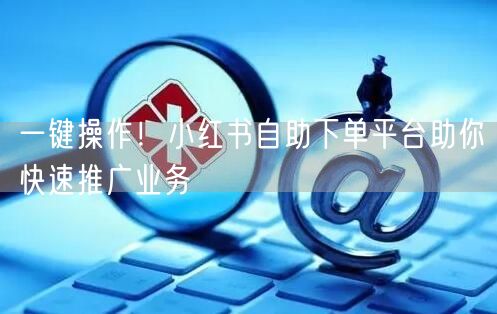 一键操作！小红书自助下单平台助你快速推广业务