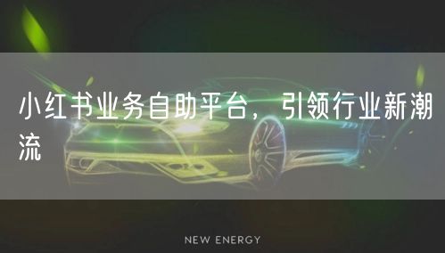 小红书业务自助平台，引领行业新潮流