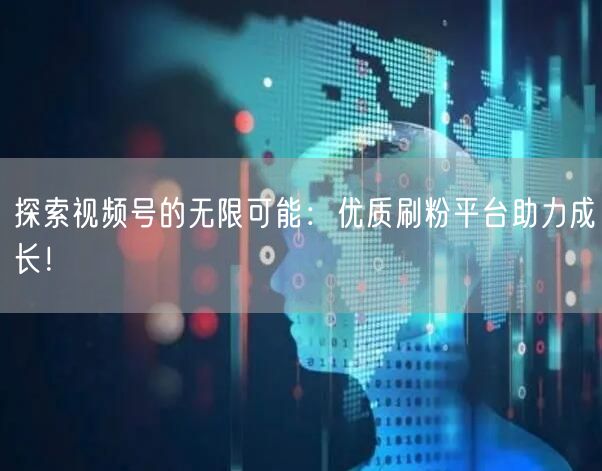 探索视频号的无限可能：优质刷粉平台助力成长！