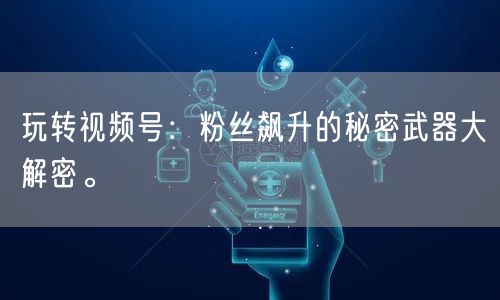 玩转视频号：粉丝飙升的秘密武器大解密。